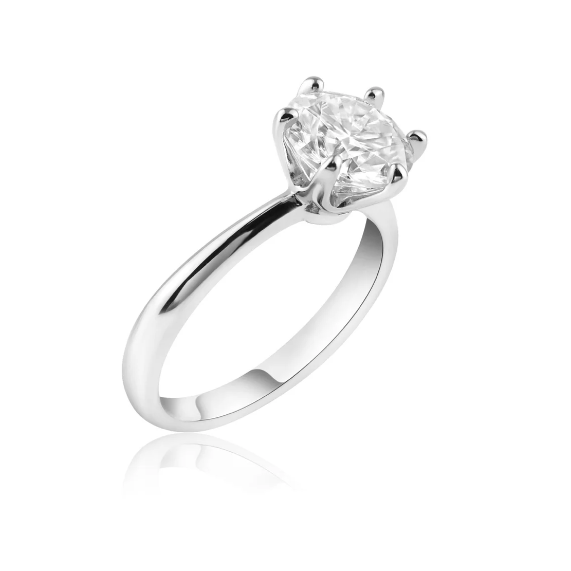 Moissanite 1.0 Ct Engagement Ring