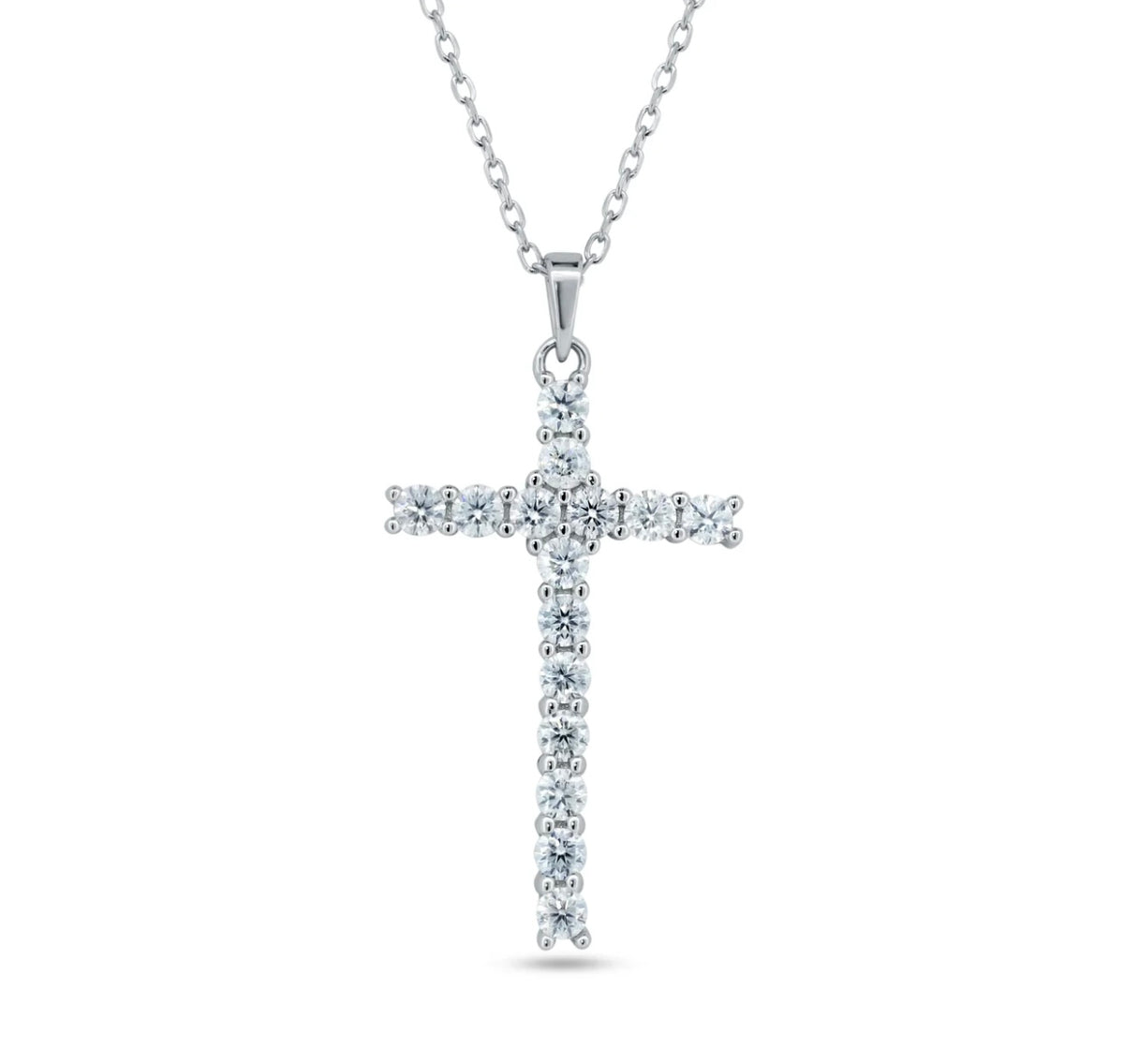 Moissanite Cross Necklace