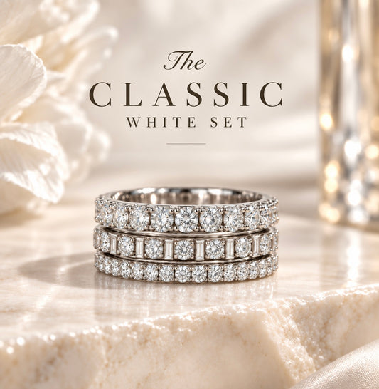 Moissanite Ring Set