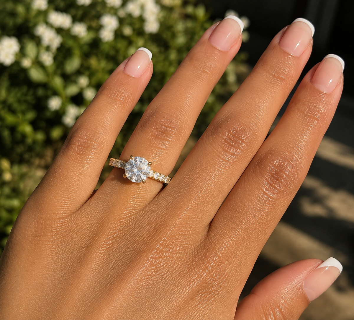 Moissanite 3.5 Ct Engagement Ring