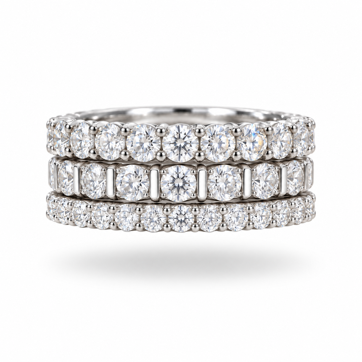 Moissanite Ring Set