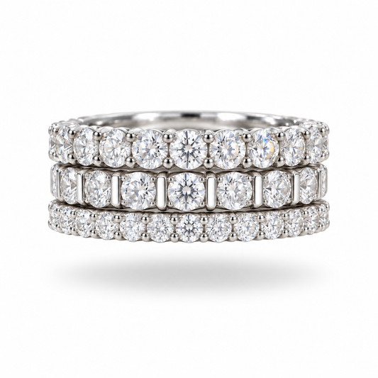 Moissanite Ring Set